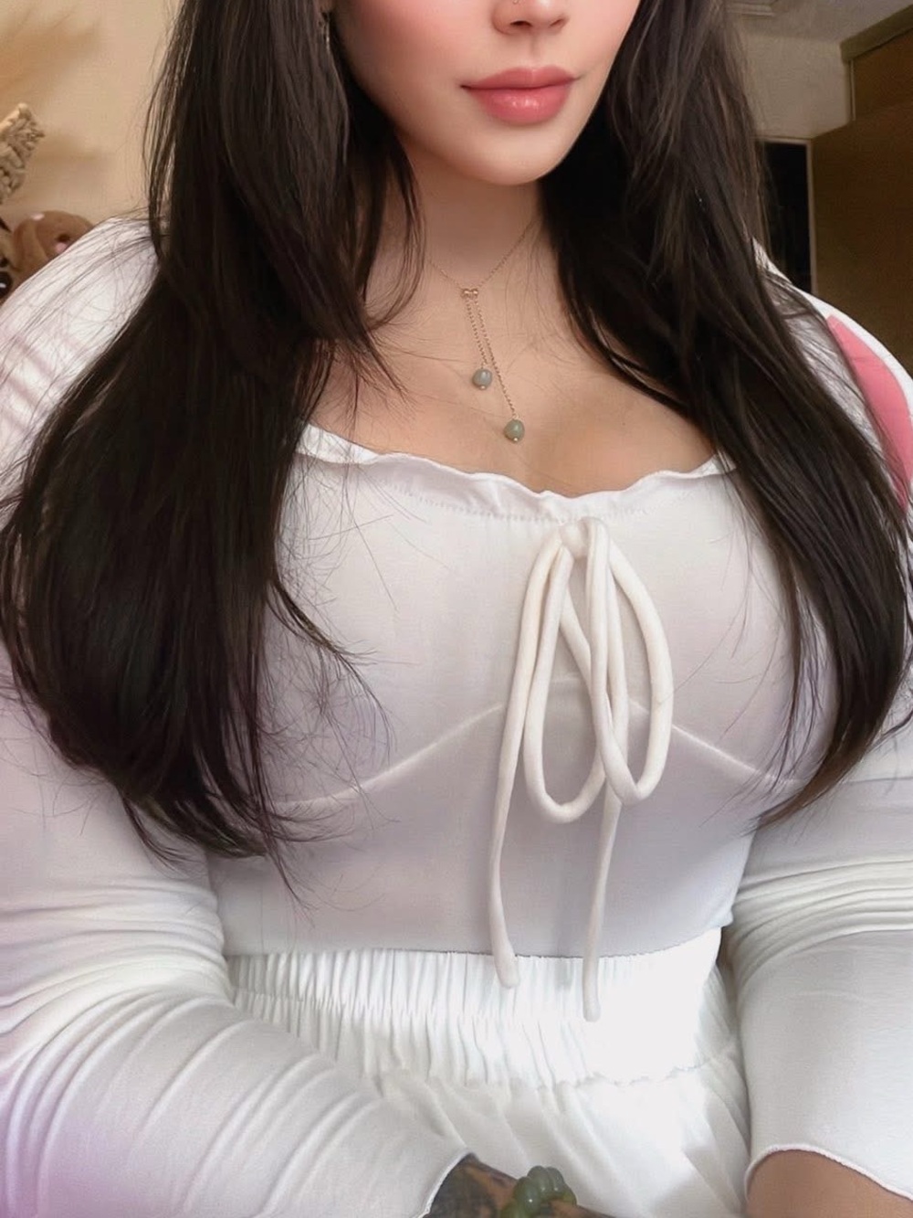 White Long Sleeve Top